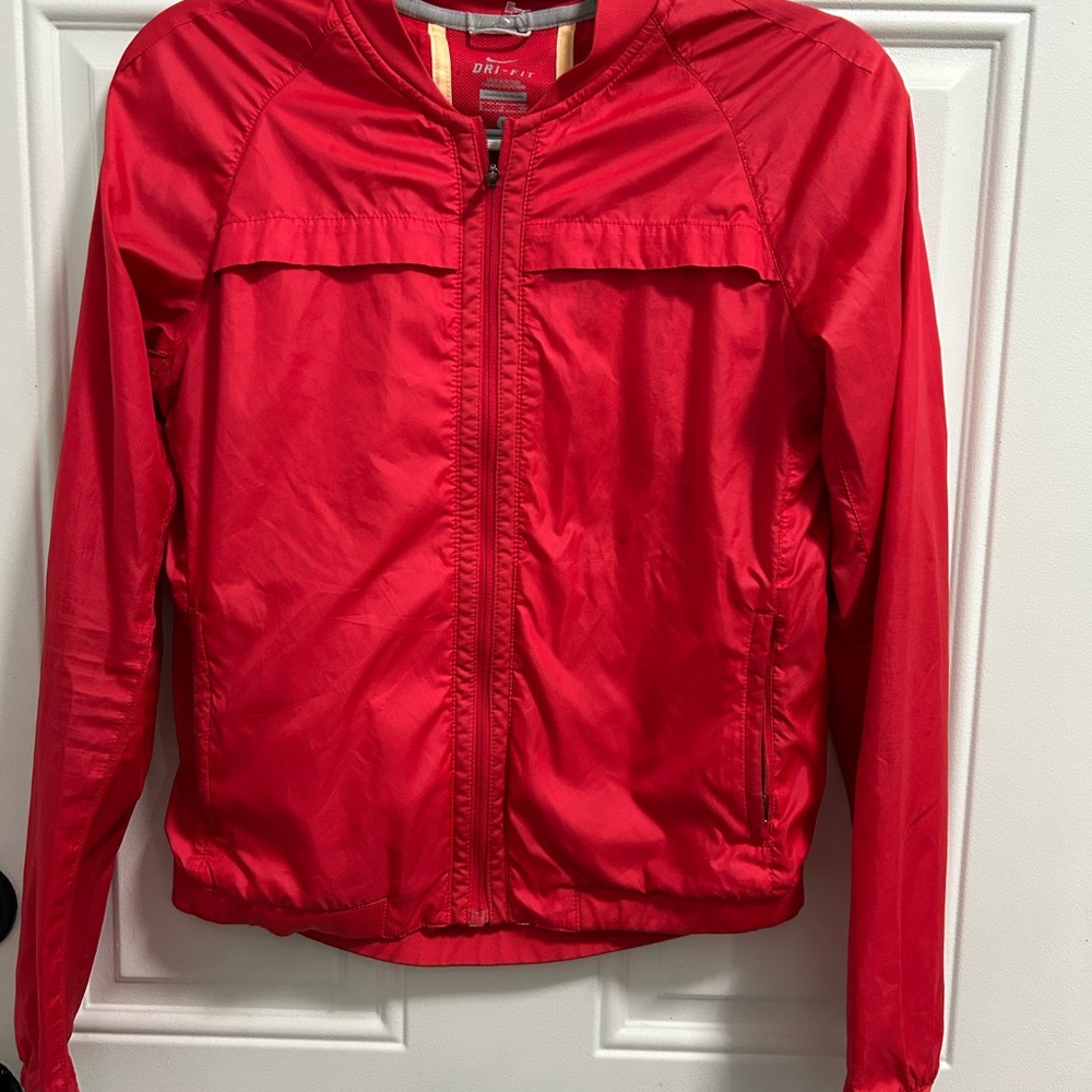Nike Red Bomber Jacket Stylish and Comfortable